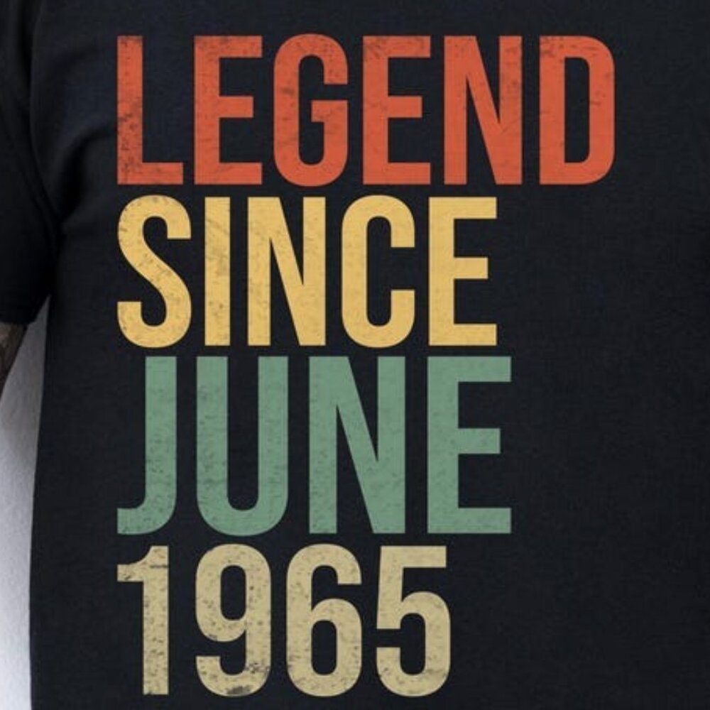 Legend Since June 1965 Shirt, 60's Vintage T-Shirt - Picture 2 of 3